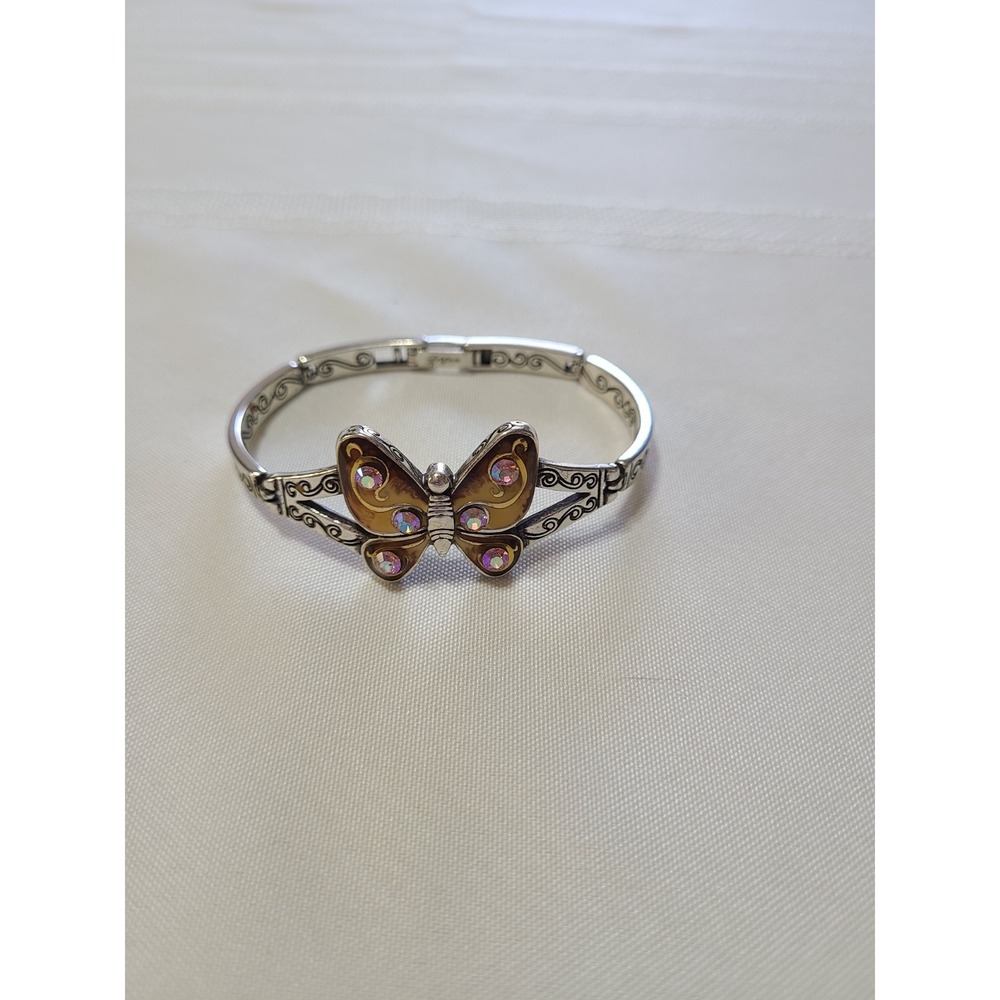 Brighton Butterfly Bracelet Amber Toned